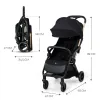 CĂRUCIOR SPORT KINDERKRAFT APINO, 0-22 KG, RAVEN BLACK
