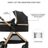 CĂRUCIOR KINDERKRAFT ESME, 3 IN 1, PURE BLACK
