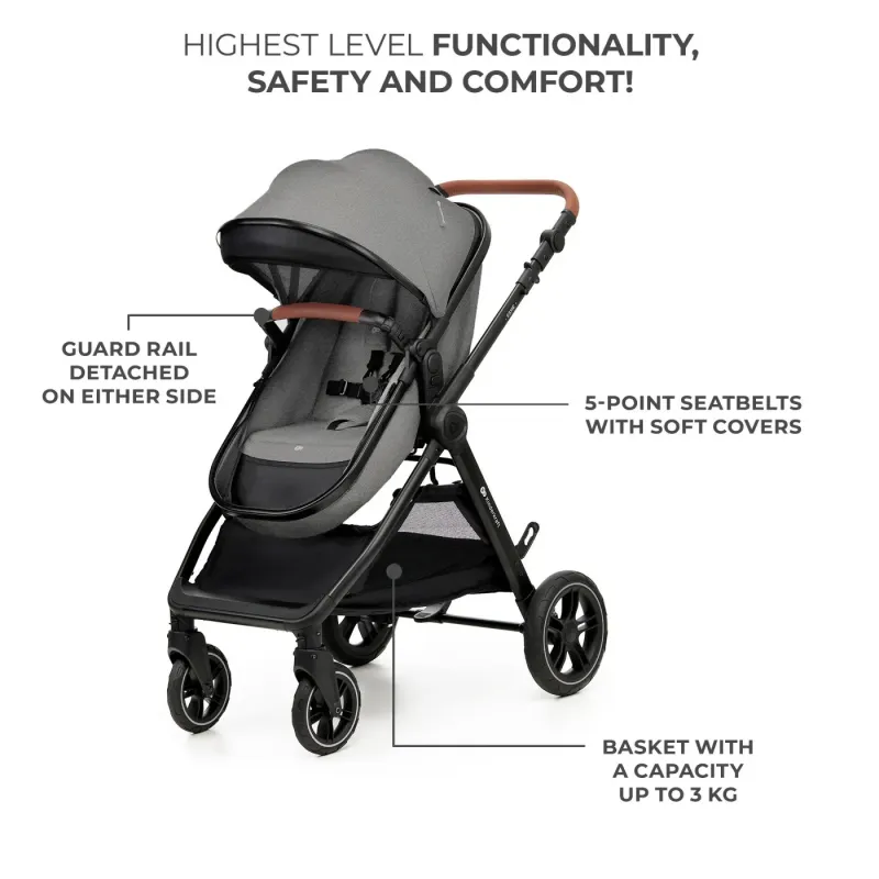 CĂRUCIOR KINDERKRAFT ESME, 3 IN 1, MOONLIGHT GREY