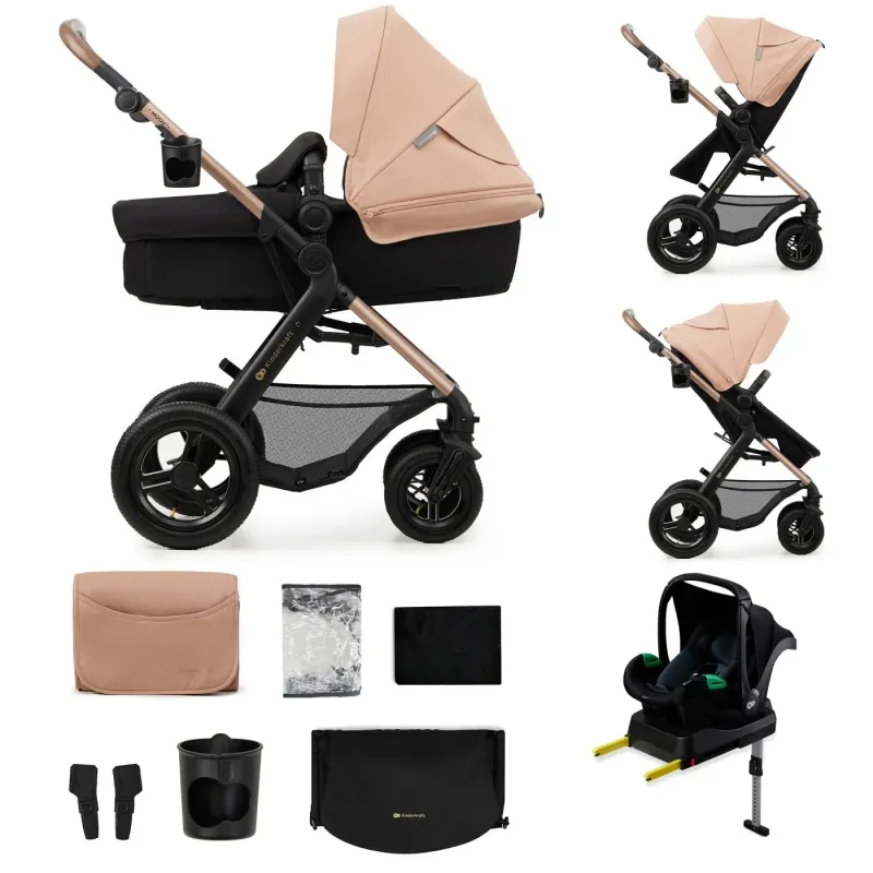 CĂRUCIOR MULTIFUNCTIONAL KINDERKRAFT MOOV 2 AIR 4IN1 SAND BEIGE
