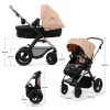CĂRUCIOR MULTIFUNCTIONAL KINDERKRAFT MOOV 2 AIR 4IN1 SAND BEIGE