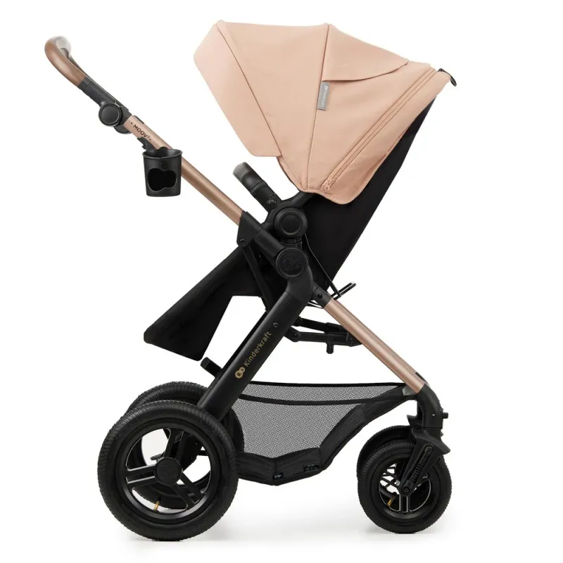 CĂRUCIOR MULTIFUNCTIONAL KINDERKRAFT MOOV 2 AIR 4IN1 SAND BEIGE