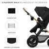 CĂRUCIOR MULTIFUNCTIONAL KINDERKRAFT MOOV 2 AIR 4IN1 PURE BLACK