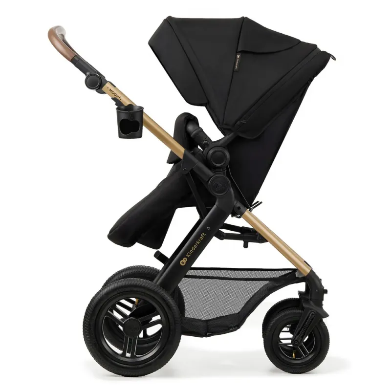 CĂRUCIOR MULTIFUNCTIONAL KINDERKRAFT MOOV 2 AIR 4IN1 PURE BLACK