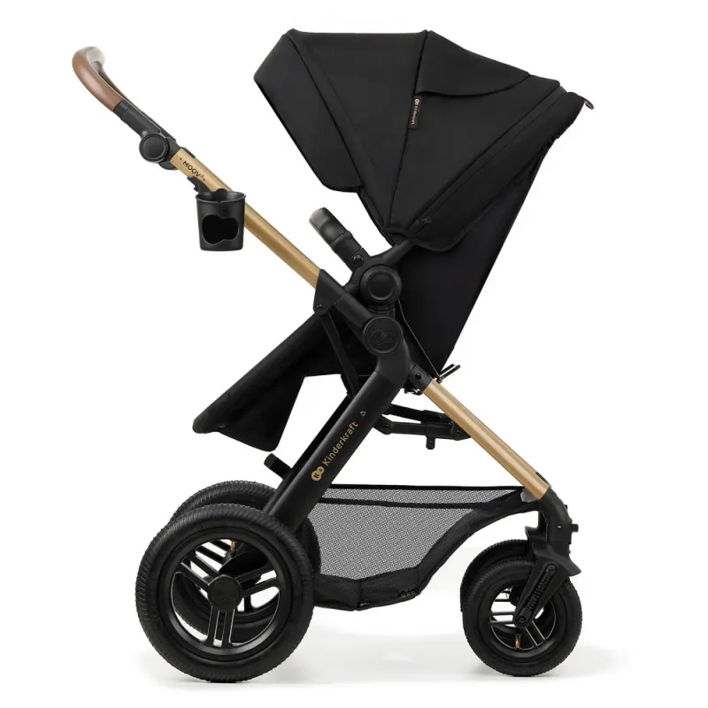 CĂRUCIOR MULTIFUNCTIONAL KINDERKRAFT MOOV 2 AIR 4IN1 PURE BLACK