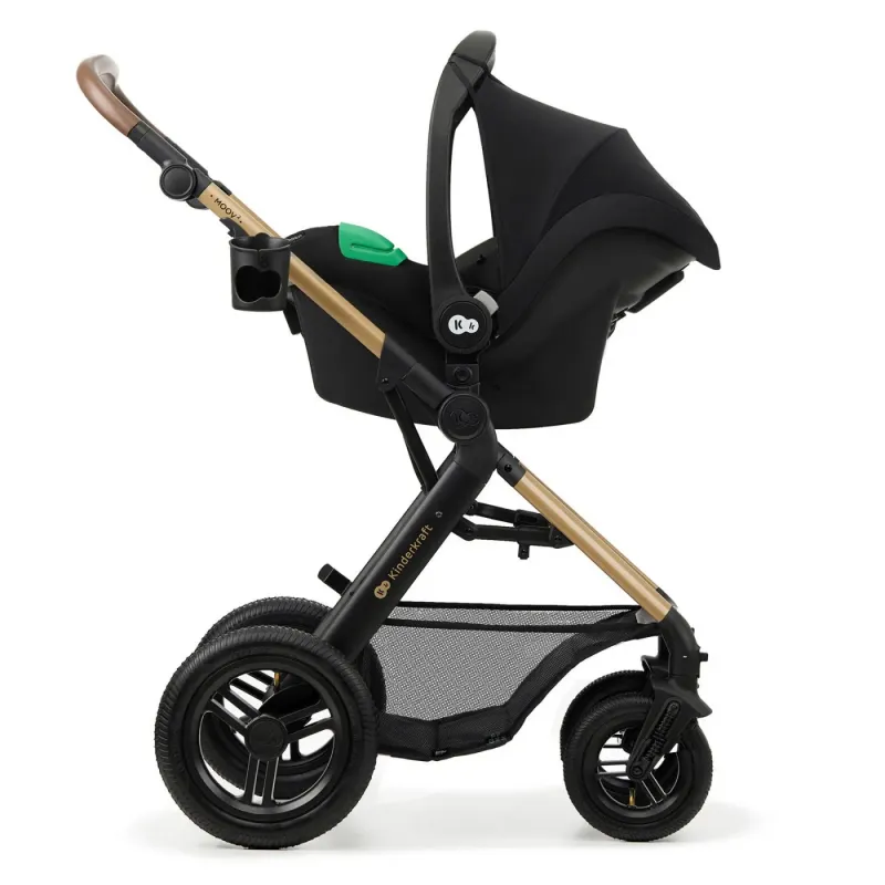 CĂRUCIOR MULTIFUNCTIONAL KINDERKRAFT MOOV 2 AIR 4IN1 PURE BLACK