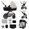 CĂRUCIOR 3 IN 1 KINDERKRAFT MOOV 2, MOONLIGHT GREY