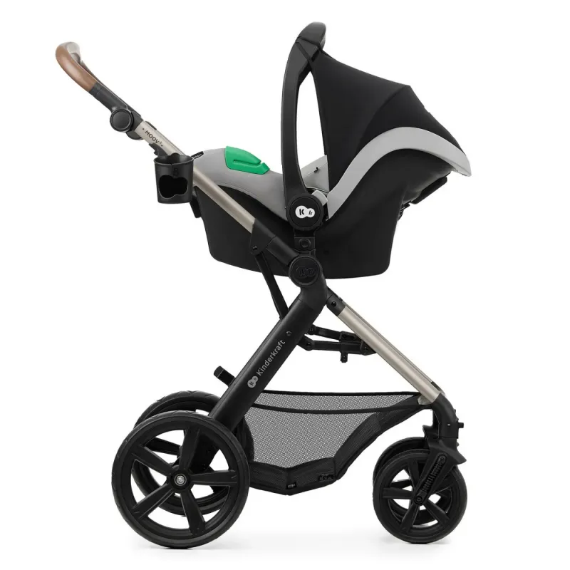 CĂRUCIOR 3 IN 1 KINDERKRAFT MOOV 2, MOONLIGHT GREY