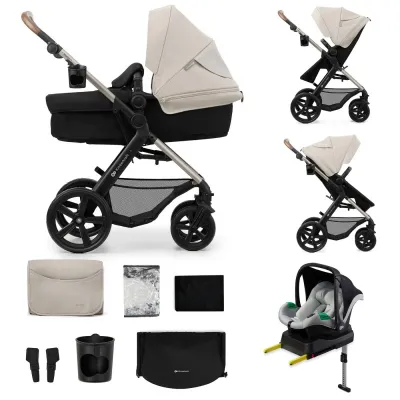 CĂRUCIOR MULTIFUNCTIONAL KINDERKRAFT MOOV 2 EVA 4IN1 MOON GREY