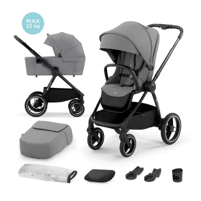 CĂRUCIOR Kinderkraft NEA - 2in1 - Platinum Grey