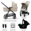 CĂRUCIOR KINDERKRAFT NEWLY, 3 IN 1, BEJ