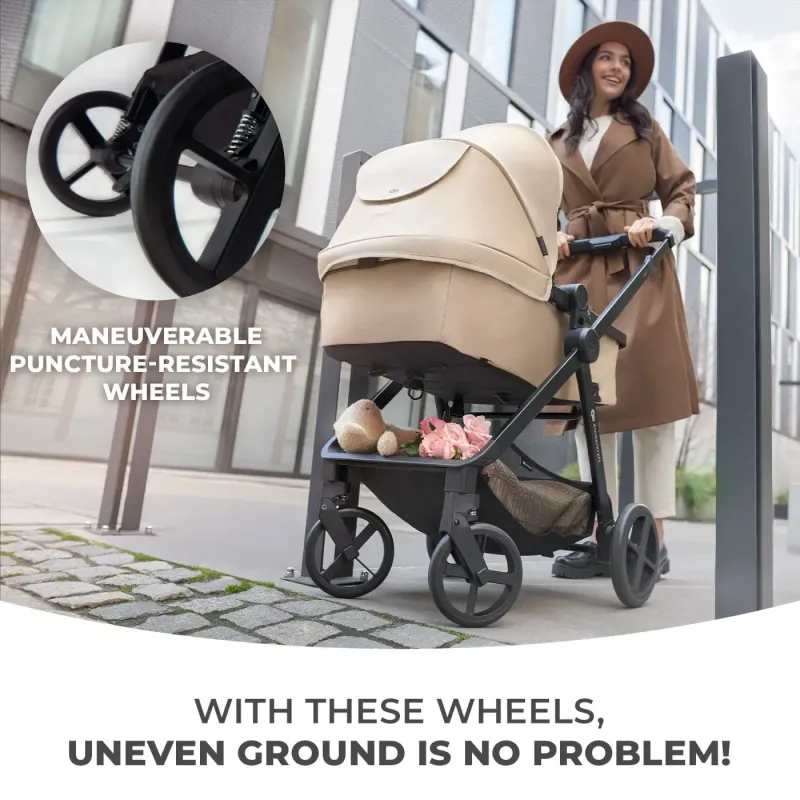 CĂRUCIOR KINDERKRAFT NEWLY, 3 IN 1, BEJ