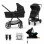 CĂRUCIOR KINDERKRAFT NEWLY, 4 IN 1, CLASSIC BLACK