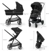 CĂRUCIOR KINDERKRAFT NEWLY, 4 IN 1, CLASSIC BLACK