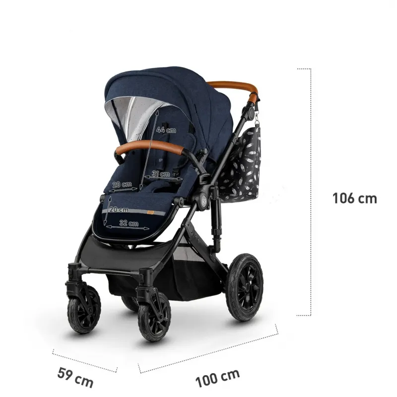 CĂRUCIOR 3 IN 1 KINDERKRAFT PRIME 2 3IN1 MINK PRO NAVY