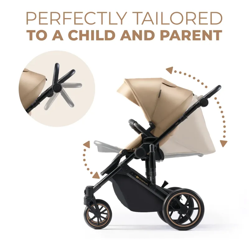 CĂRUCIOR 2 IN 1 KINDERKRAFT PRIME 2, SANDROSE BEIGE