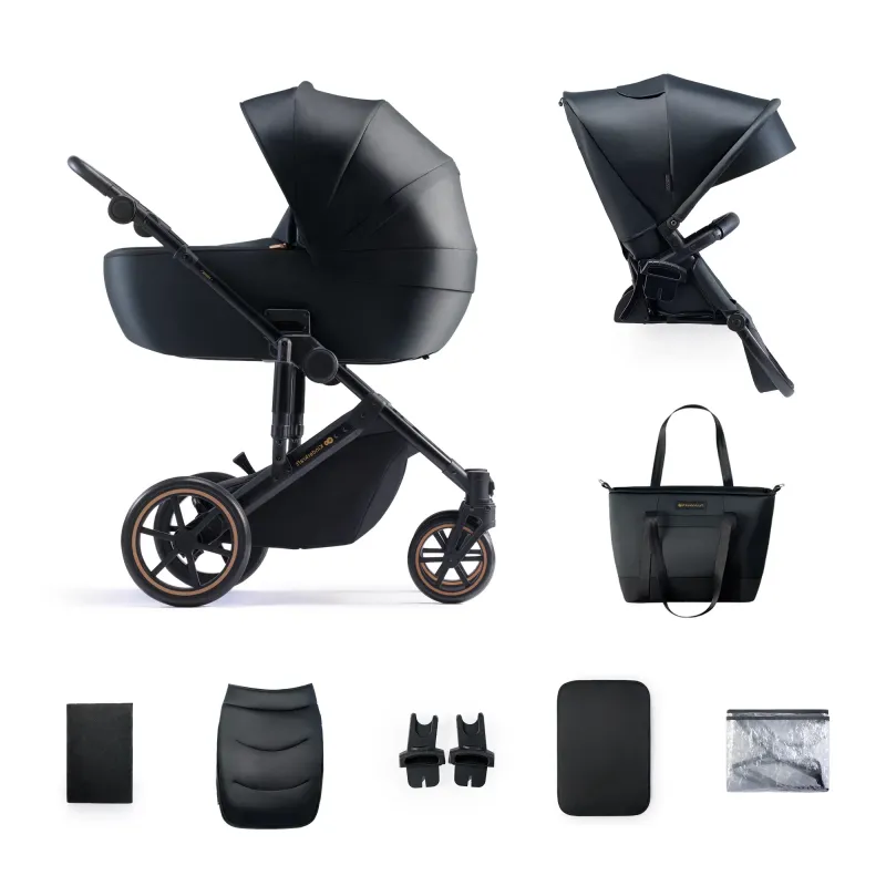 CĂRUCIOR 2 IN 1 KINDERKRAFT PRIME 2, VENEZIAN BLACK