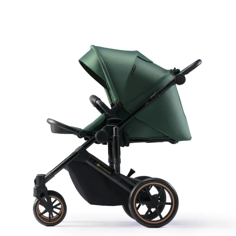 CĂRUCIOR 2 IN 1 KINDERKRAFT PRIME 2, DARK GREEN