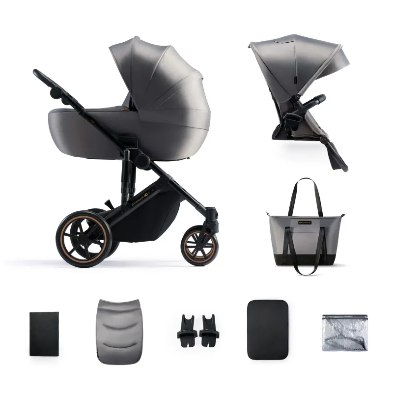 CĂRUCIOR 2 IN 1 KINDERKRAFT PRIME 2, SHADOW GREY