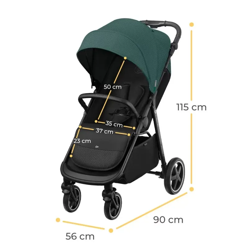 CĂRUCIOR SPORT KINDERKRAFT ROUTE, EMERALD GREEN