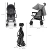 CĂRUCIOR SPORT KINDERKRAFT TIK, TIP UMBRELA, STONE GREY