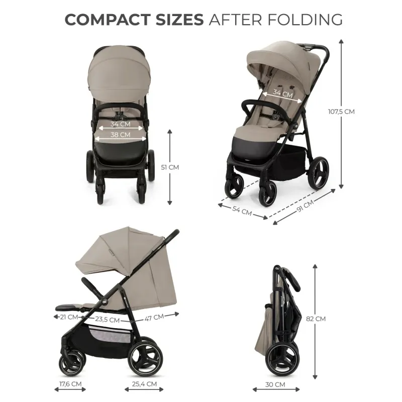 CĂRUCIOR SPORT KINDERKRAFT TRIG3 STONE BEIGE