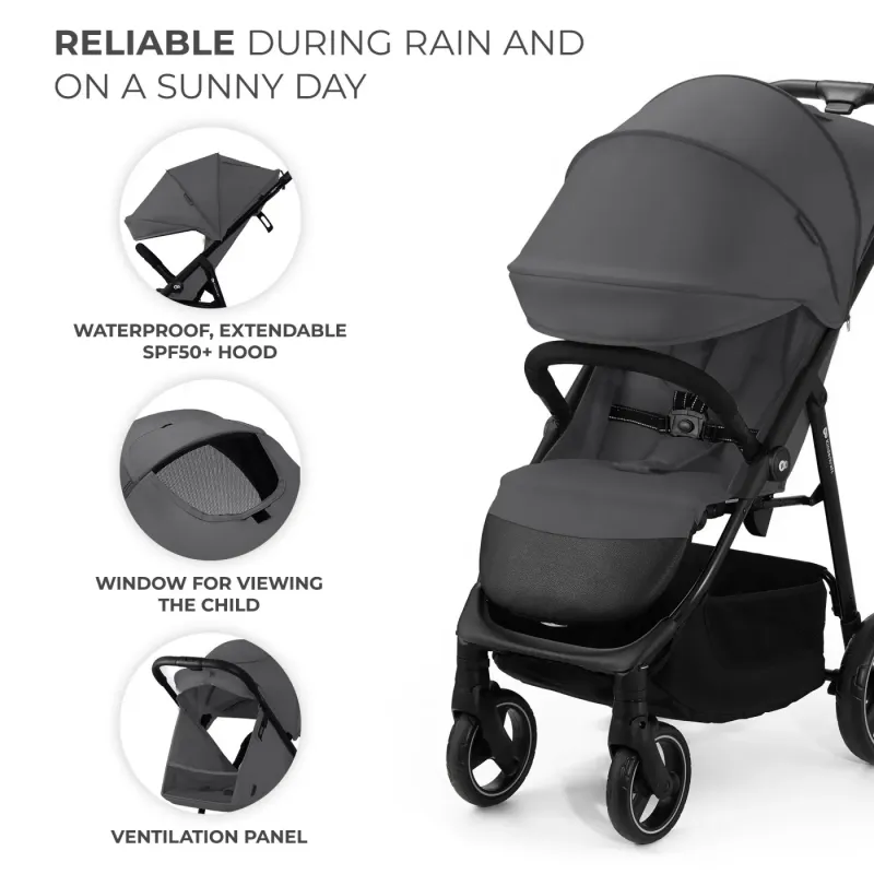 CĂRUCIOR SPORT KINDERKRAFT TRIG3 GRANITE GREY