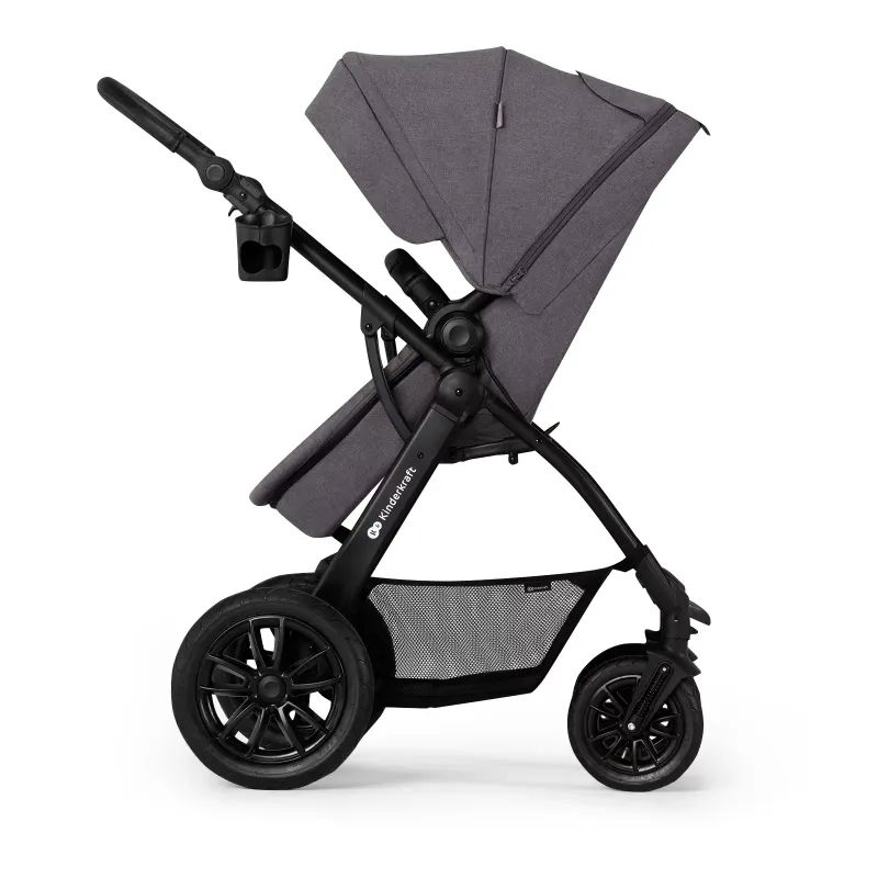CĂRUCIOR MULTIFUNCTIONAL KINDERKRAFT XMOOV, 3 IN 1, DARK GREY