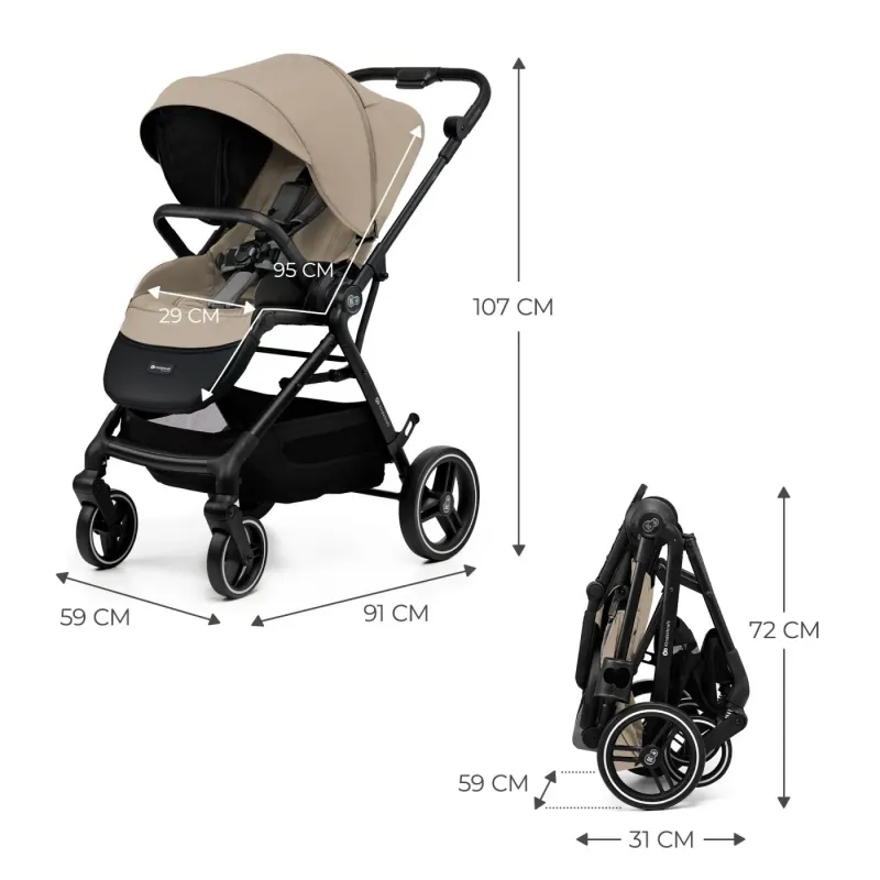 CĂRUCIOR SPORT KINDERKRAFT YOXI, BEIGE