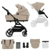 CĂRUCIOR KINDERKRAFT YOXI 2IN1, SAND BEIGE