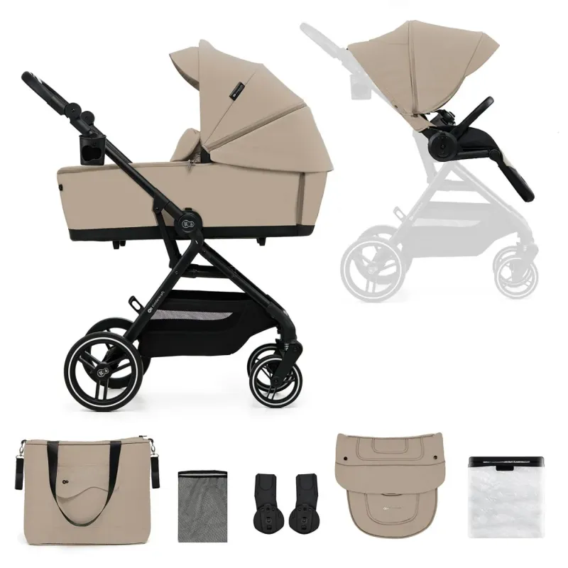 CĂRUCIOR KINDERKRAFT YOXI 2IN1, SAND BEIGE