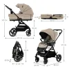 CĂRUCIOR KINDERKRAFT YOXI 2IN1, SAND BEIGE