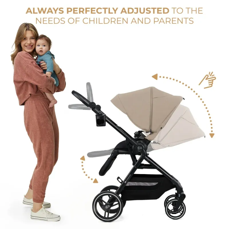 CĂRUCIOR KINDERKRAFT YOXI 3IN1 (MINK PRO) BEJ NISIP
