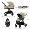 CĂRUCIOR KINDERKRAFT YOXI 3IN1 (MINK PRO) BEJ NISIP