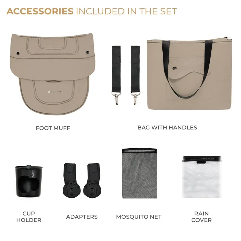 CĂRUCIOR KINDERKRAFT YOXI 3IN1 (MINK PRO) BEJ NISIP