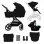 CĂRUCIOR KINDERKRAFT YOXI 3IN1 (MINK PRO) PURE BLACK