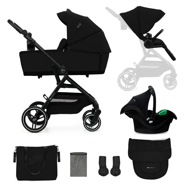 CĂRUCIOR KINDERKRAFT YOXI 3IN1 (MINK PRO) PURE BLACK