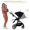 CĂRUCIOR KINDERKRAFT YOXI 3IN1 (MINK PRO) PURE BLACK