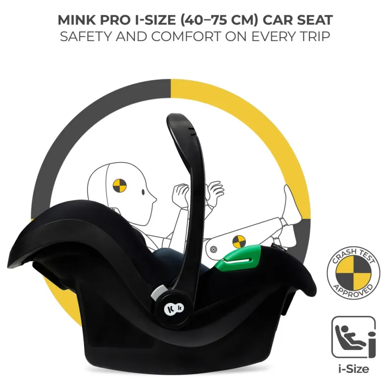 CĂRUCIOR KINDERKRAFT YOXI 3IN1 (MINK PRO) PURE BLACK