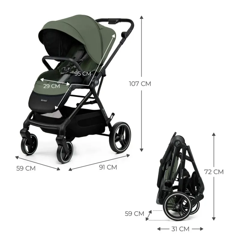 CĂRUCIOR SPORT KINDERKRAFT YOXI, GREEN