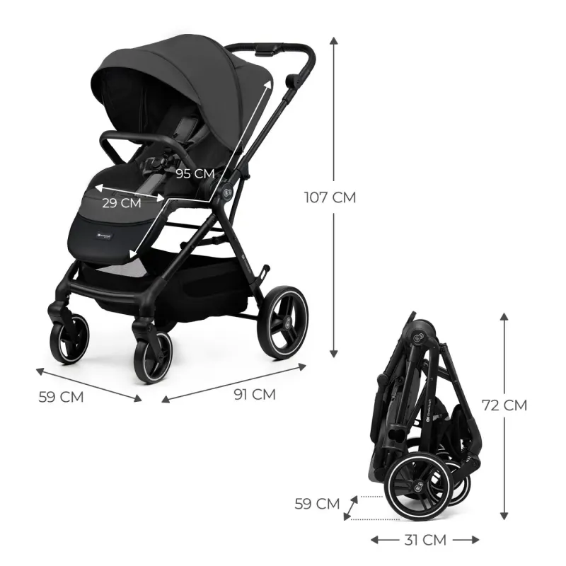 CĂRUCIOR SPORT KINDERKRAFT YOXI, GREY