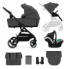 CĂRUCIOR KINDERKRAFT YOXI 3IN1 (MINK PRO) MOON GREY