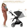 CĂRUCIOR KINDERKRAFT YOXI 3IN1 (MINK PRO) MOON GREY