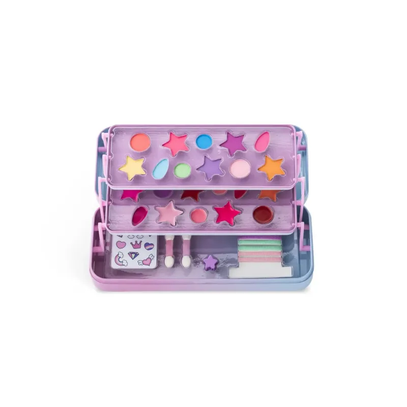 MARTINELIA LITTLE UNICORN TRUSA DE MACHIAJ IN CUTIE DE METAL CU 3 COMPARTIMENTE