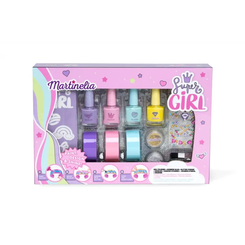MARTINELIA SUPER GIRL SET LACURI DE UNGHII ȘI BRATARI