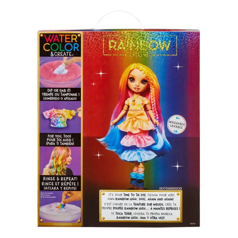 RAINBOW HIGH WATERCOLOR CREATE PAPUSA OCHI CAPRUI