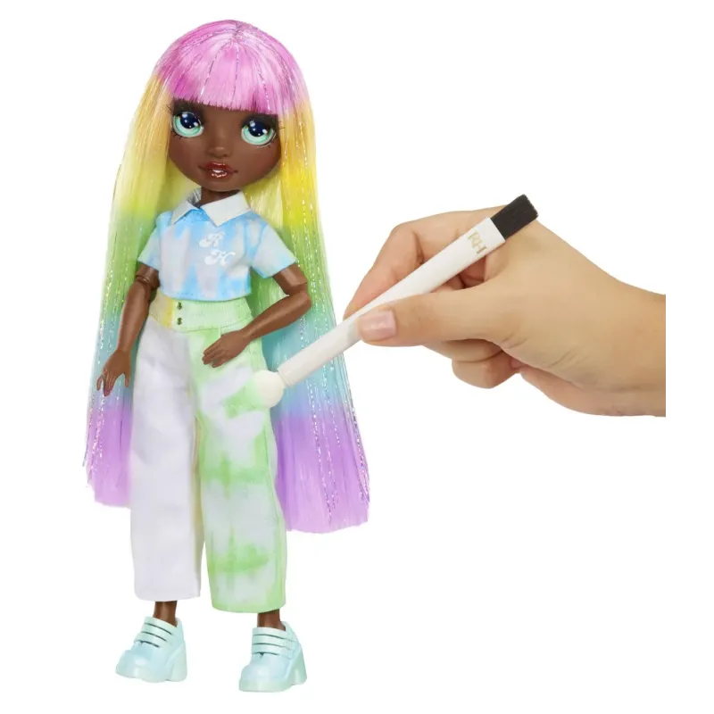 RAINBOW HIGH WATERCOLOR CREATE PAPUSA OCHI VERZI