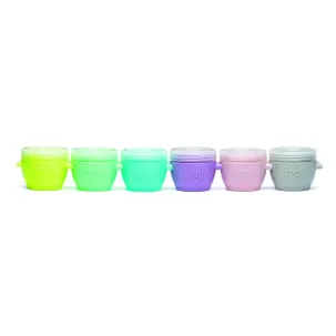 SET 6 RECIPIENTE SILICON SNAP&GO, MELII, 59 ML