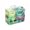 SET 4 recipiente din plastic SNAP&GO - MELII - 118ml