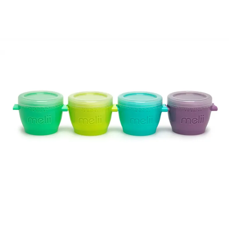 SET 4 recipiente din plastic SNAP&GO - MELII - 118ml